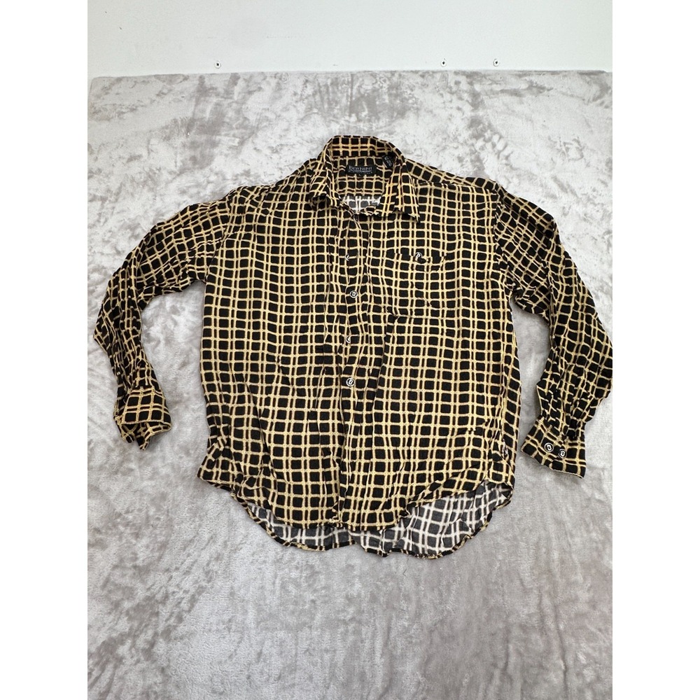 VTG Bernini Beverly Hills Button Shirt Men's Size‎ Large Button Up Long Sleeve